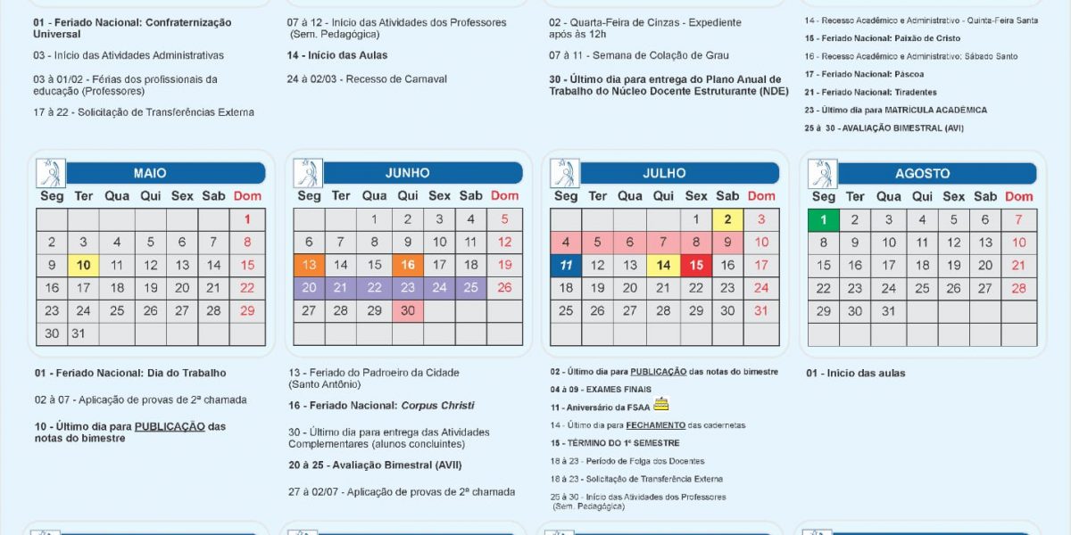 Calendario Acadêmico 2022