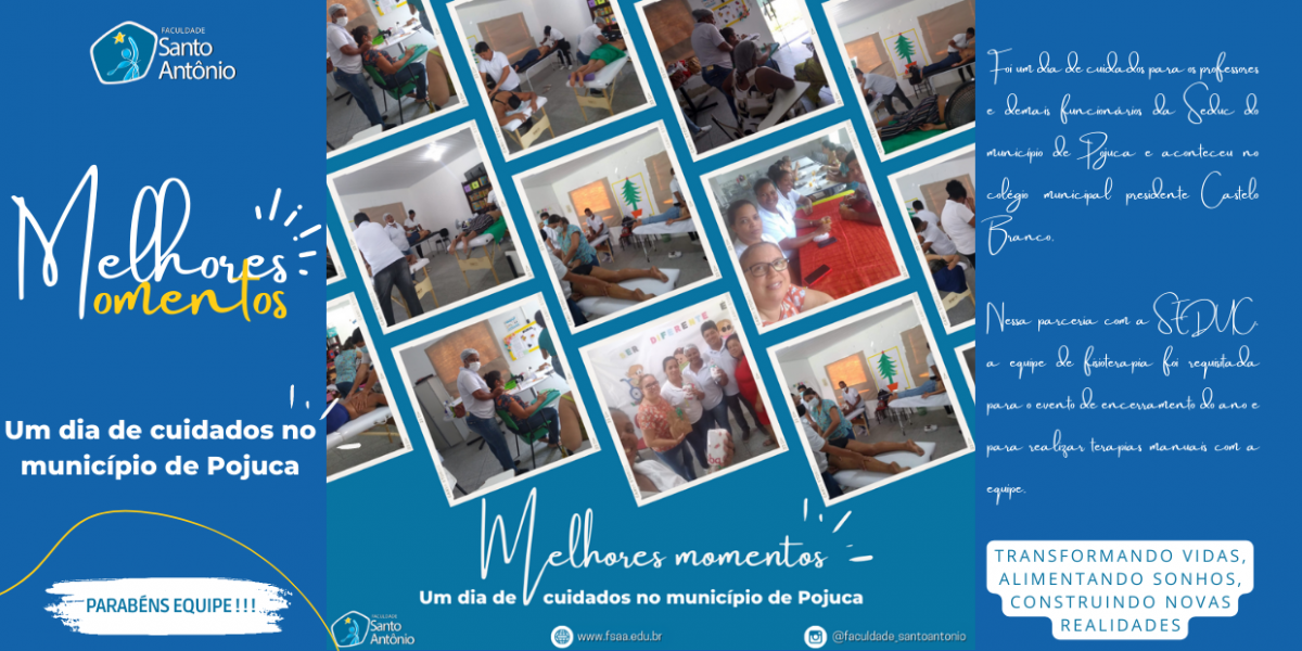 Banner - Um dia de cuidados no município de Pojuca