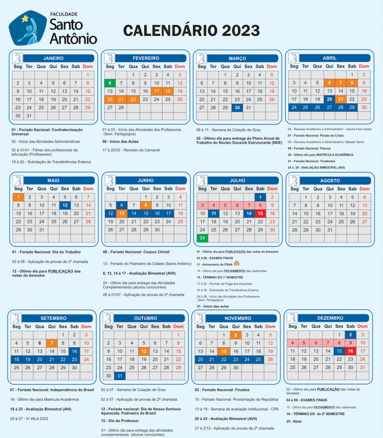 Calendario Academico 2022 2023 Horizontal Ano En Un Vistazo Studio9